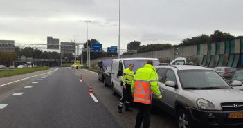 Vier voertuigen betrokken bij ongeval op de A16 bij Dordrecht