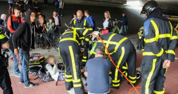 Jongen met voet bekneld tussen fietsframe in Zwijndrecht