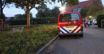 Gaslek na graafwerkzaamheden bij speeltuin in Kinderdijk