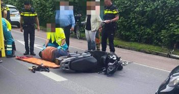 Scooterrijder gewond na val op de Stadspolderring in Dordrecht