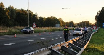 Fikse schade bij ongeval op de N3 bij Dordrecht