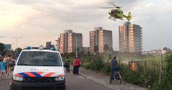 Traumahelikopter naar Zwijndrecht voor medische noodsituatie