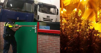 Politie vindt hennepkwekerijen in vrachtwagens op industrieterrein in Hardinxveld