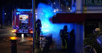 Middelbrand bij Tapperij De Waagh in Sliedrecht