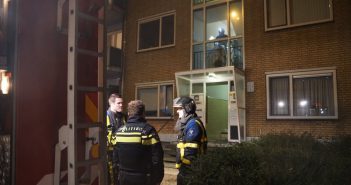 Brand in flat door ethanolhaard in Dordrecht