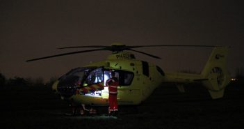 Traumahelikopter naar Alblasserdam voor beknelling in rollator