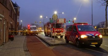 Gaslekkage bij huizenblok in Dordrecht