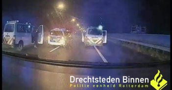 Aanhoudingen met getrokken pistolen op A16 bij Dordrecht