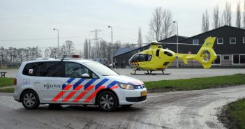 Traumahelikopter naar manege in Dordrecht voor onwelwording