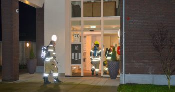 Rookontwikkeling na kortsluiting in Gorinchem