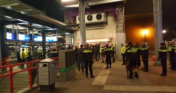 Forse politie-inzet voor supporters FC Oss in Dordrecht