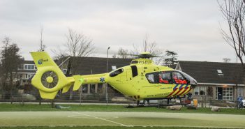 Traumahelikoper landt in Zwijndrecht voor medische noodsituatie