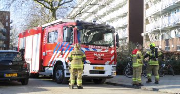 Gat in gasleiding in flat aan Nicolaas Beetsstraat in Alblasserdam