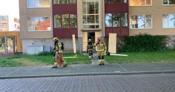 Gaslucht in flat Dordrecht; brandweer en Stedin ingezet
