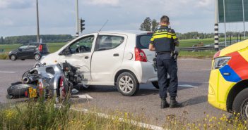 Motorrijder gewond na ongeval op kruising N3 Papendrecht