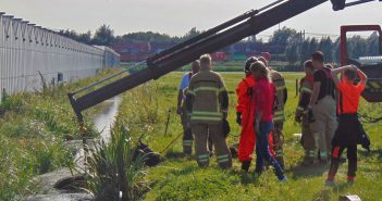 Paard door brandweer uit Zwijndrechtse sloot gehesen