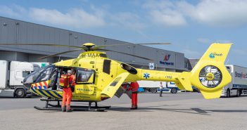 Traumahelikopter ingezet bij bedrijfsongeval op Nieuwland Parc