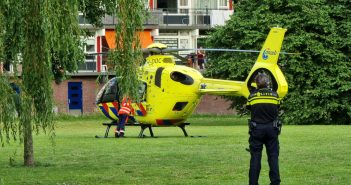 Traumahelikopter naar Zwijndrecht voor medische noodsituatie