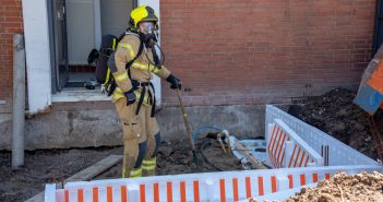 Ondergrondse elektriciteitskabel in brand in Gorinchem