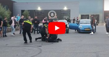 Jongeman aangehouden bij scootermeeting in Zwijndrecht (video)