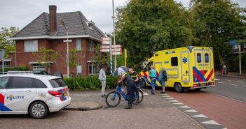 Fietsster naar het ziekenhuis na botsing in Gorinchem