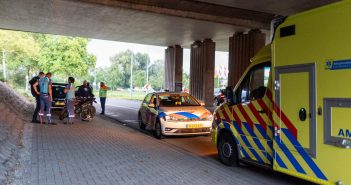 Meerdere ongevallen in bocht in Alblasserdam door olie op de weg