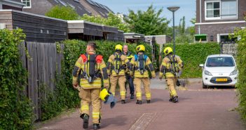 Brand in spouwmuur van woning in Gorinchem
