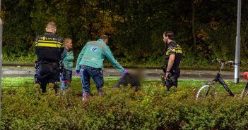Hulpdiensten op pad voor gevallen dronken fietser in Alblasserdam