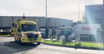 Ongeval met scooterrijder en voetganger op Edisonweg in Alblasserdam