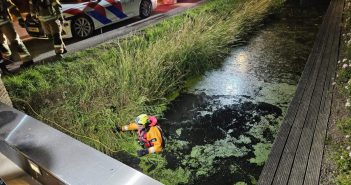 Jongen en man te water in Hendrik-Ido-Ambacht