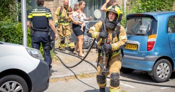 Brand op zolder van woning in Alblasserdam; bewoners op tijd buiten