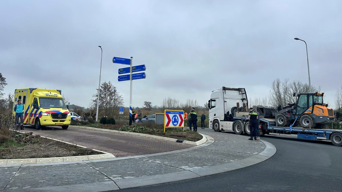 Klappen na verkeersruzie bij Goudriaan; traumahelikopter ingezet